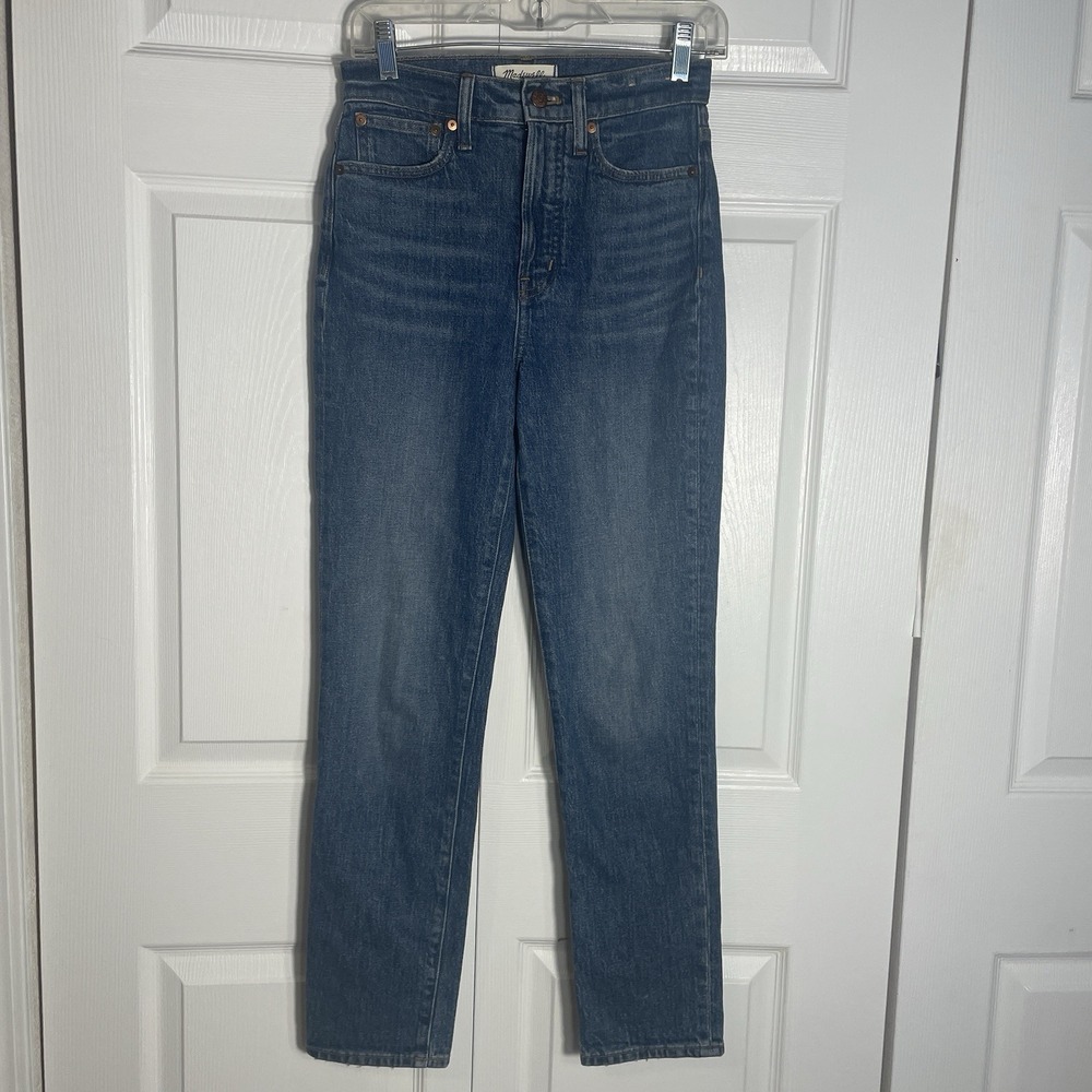 Madewell The Perfect Vintage Jean Women 25  Blue High Rise‎ Denim 28" Inseam